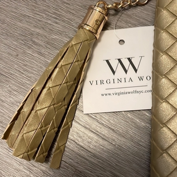 *NWT* Virginia Wolf Woven Clutch - Picture 8 of 8